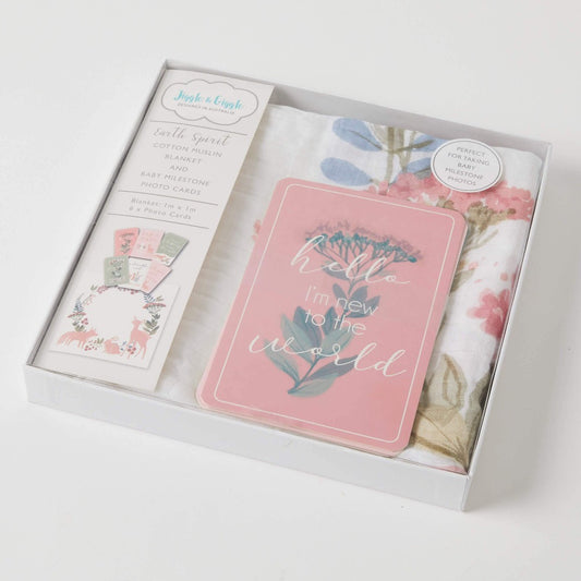 Earth spirit Milestone muslin set