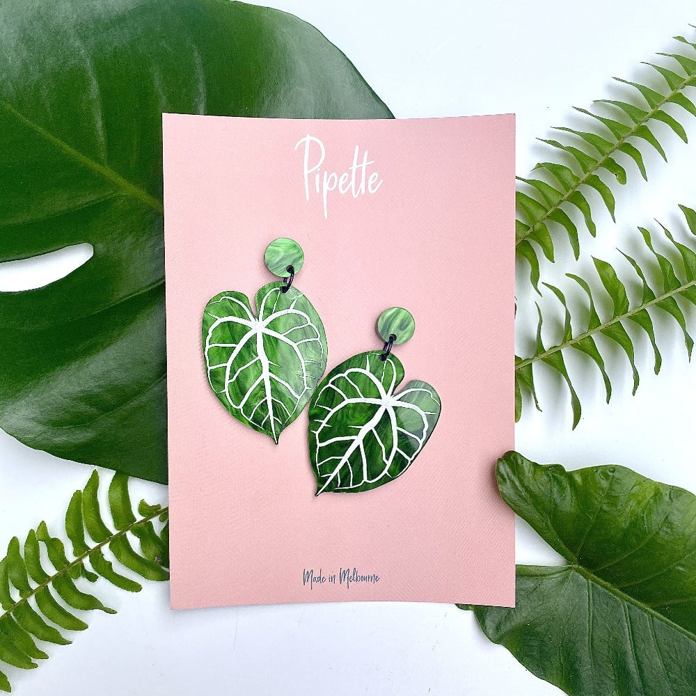 leaf earrings