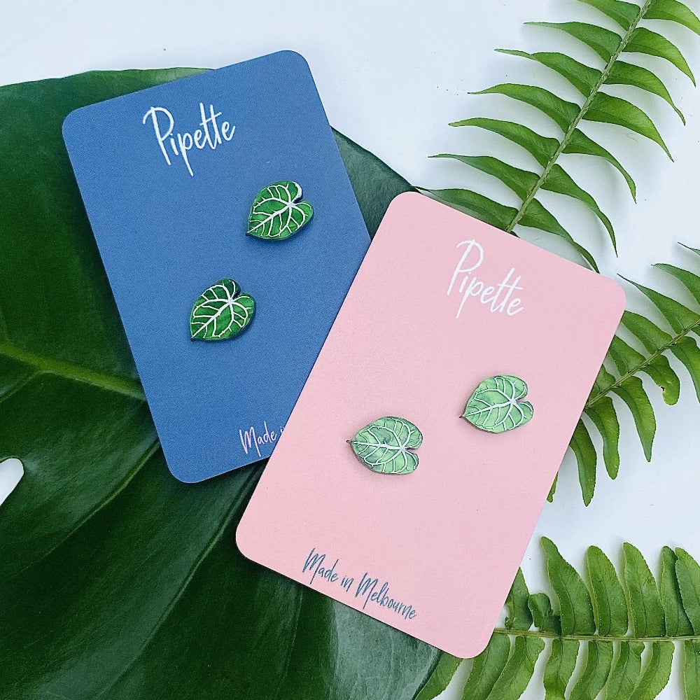 leaf earrings
