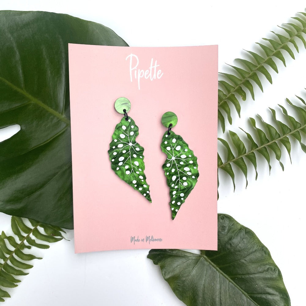 leaf earrings