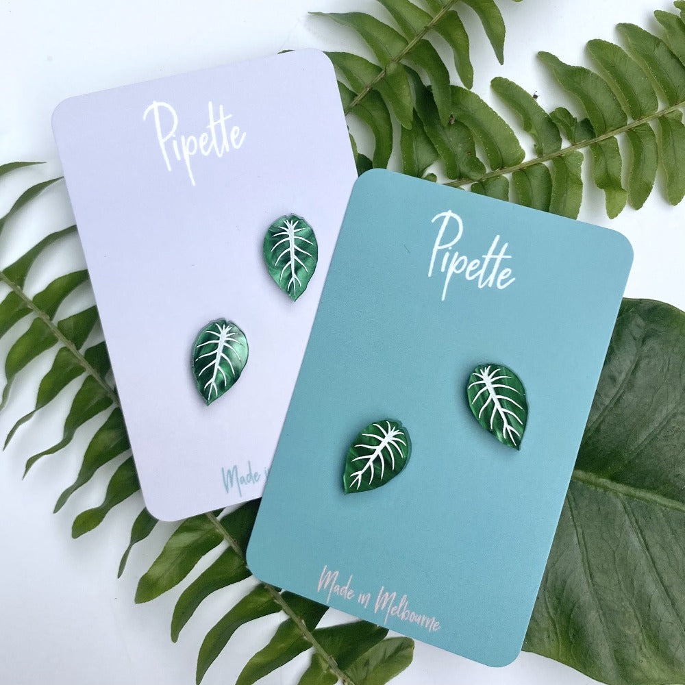 leaf earrings