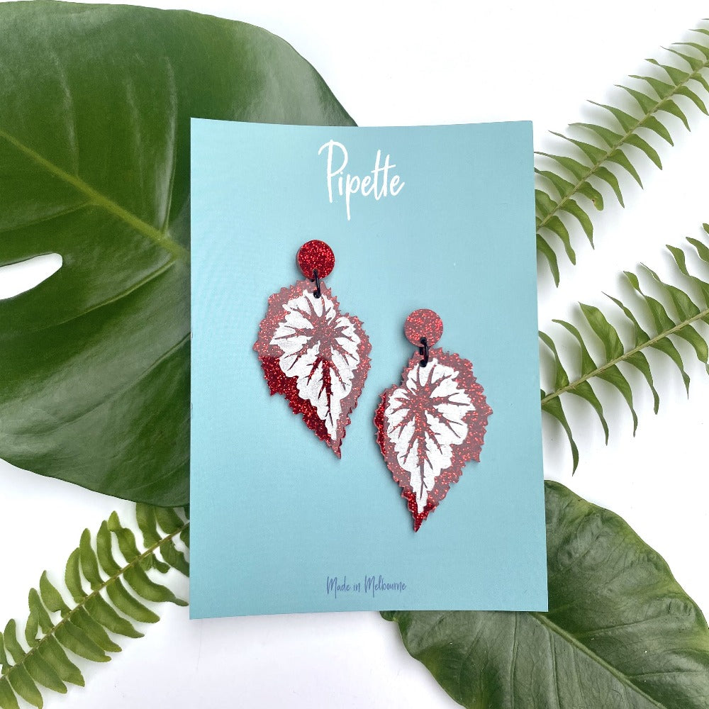leaf earrings