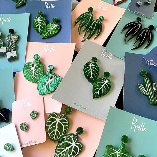 leaf earrings