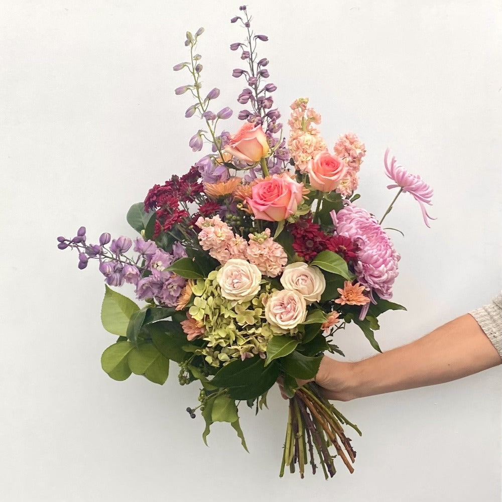 beautiful bouquet of mixed fresh flowers