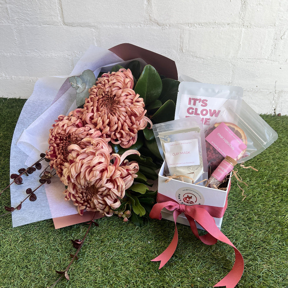 Flowers and pamper pack for Mother’s Day 