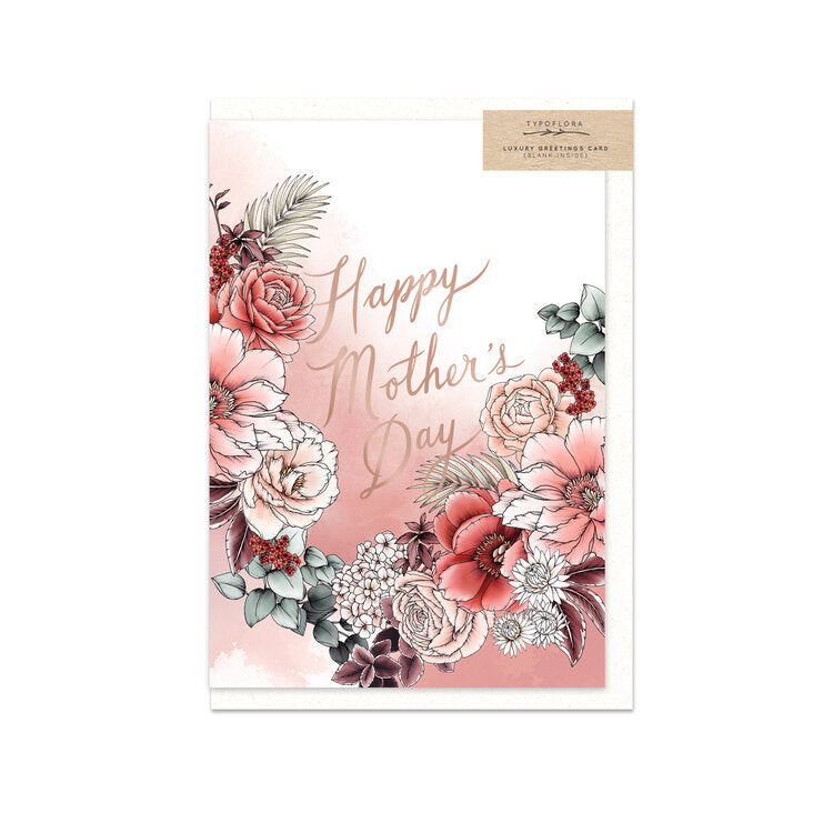 Floral Happy Mother's Day greeting card