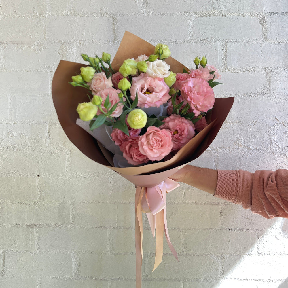 Pink fluffy Lissy bouquet
