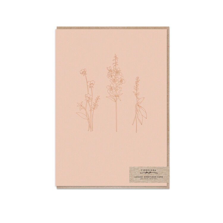 wildflowers greeting card