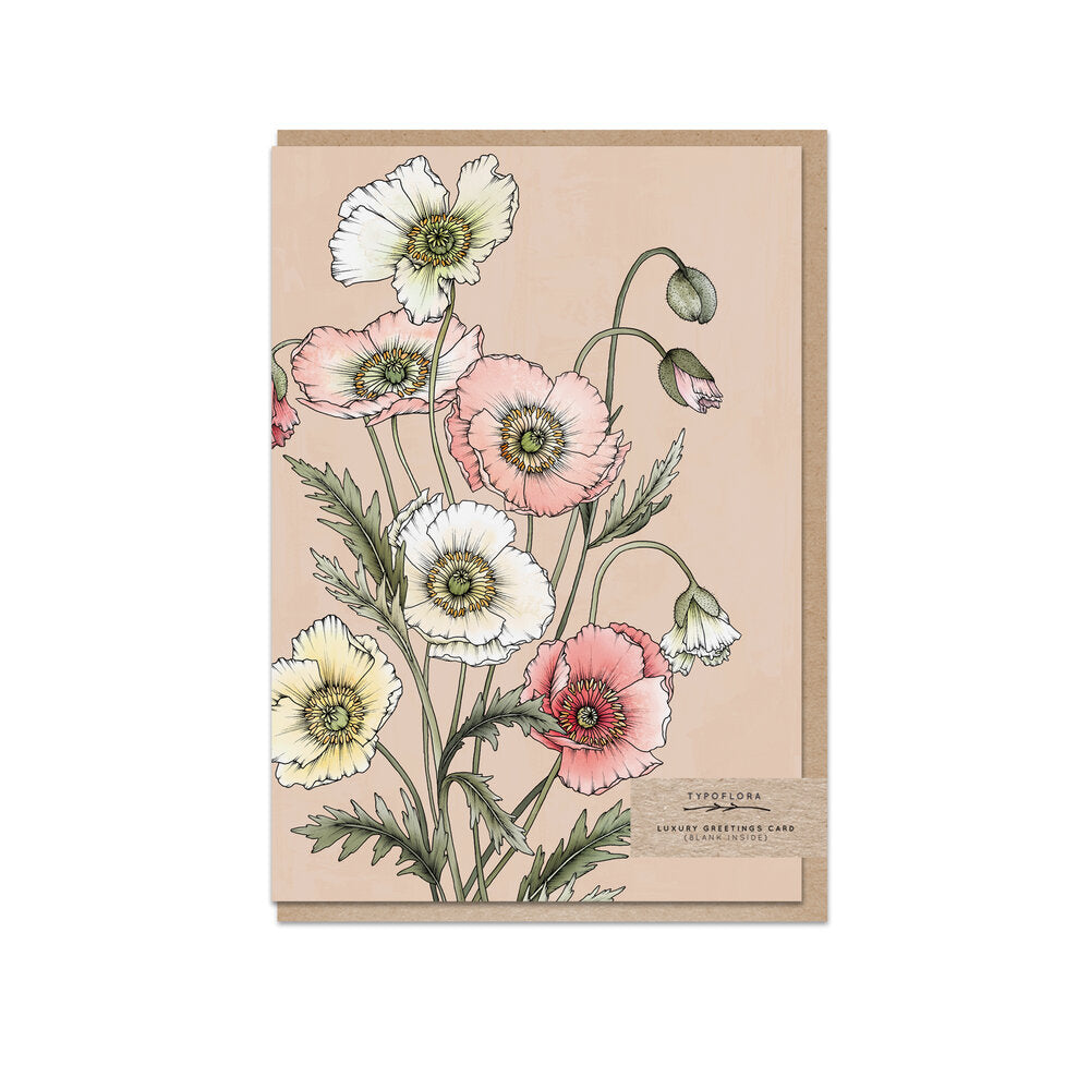 poppies greeting card