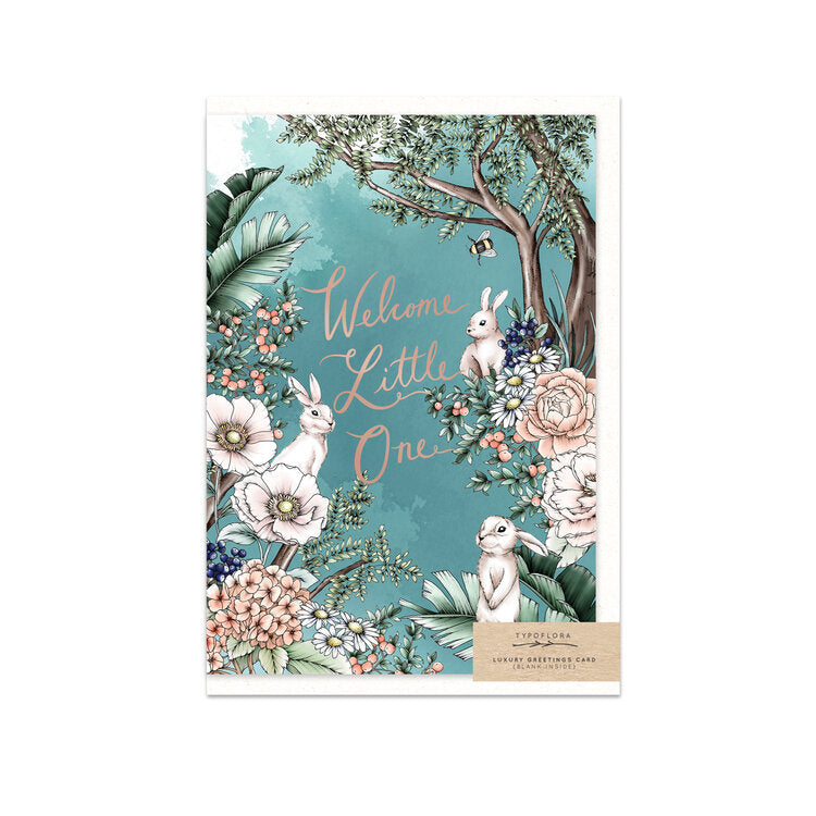 welcome little one greeting card